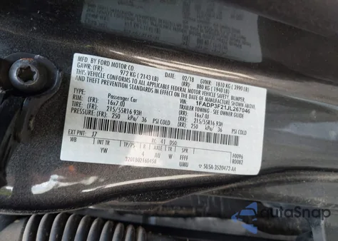 2018 Ford Focus Se from USA, damaged, VIN 1FADP3F21JL267046